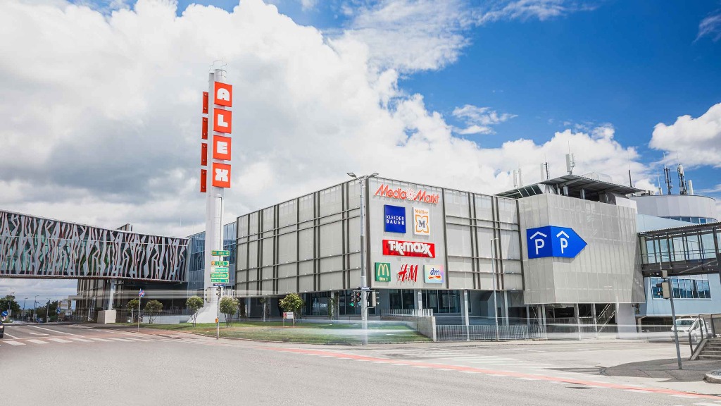 Shopping Center Alex Krems - Fassadengestaltung